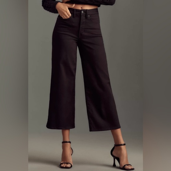 GOOD AMERICAN GOOD WAIST PALAZZO CROP. NEW WITH TAGS - Picture 2 of 11